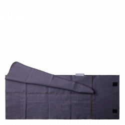 Jekleno siva bombažna torba za shranjevanje pribora 52 x 26 cm - Basic Ambiente