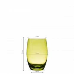 Kozarci Tumbler zeleni 460 ml, 6 kosov - Optima Glas Lunasol