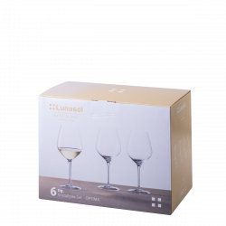 Kozarci za belo vino 430 ml set 6 kosov - Optima Glas Lunasol