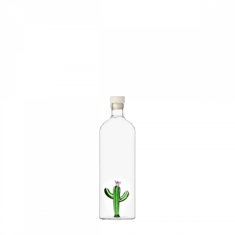 Steklenica s pokrovčkom z zelenim kaktusom 1,1 l