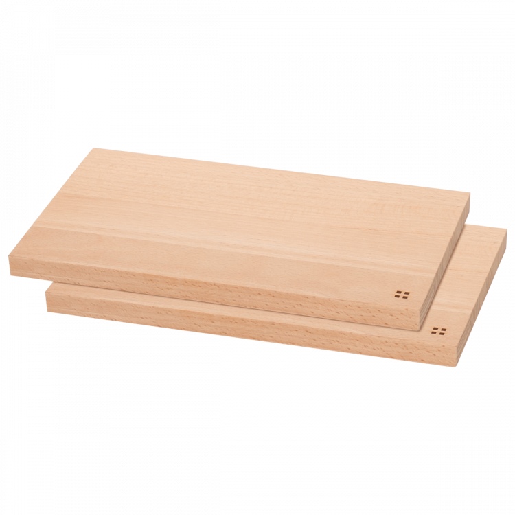 Lesena rezalna deska komplet 2 kosov - Basic
