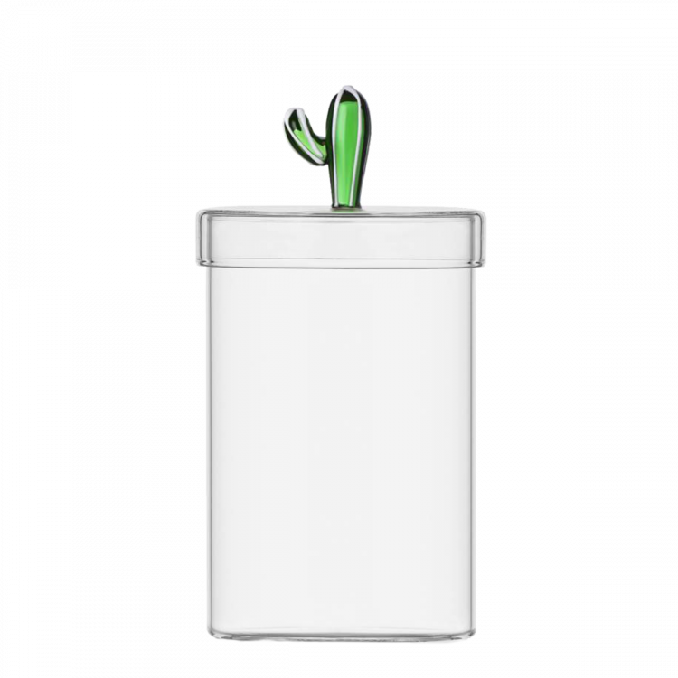 Steklenica s pokrovom z zelenim kaktusom ø 10,8 cm — Ichendorf