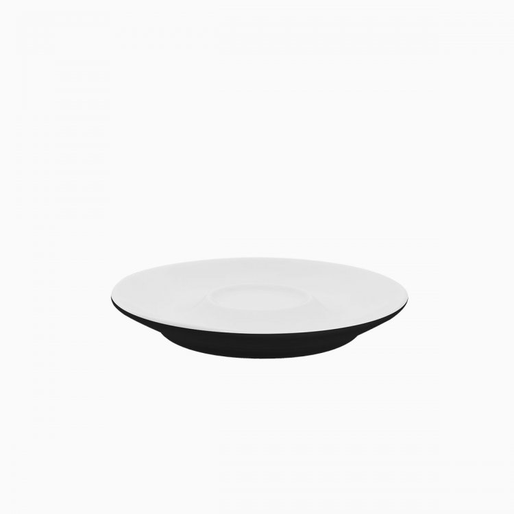 Krožnik za kavno/čajno skodelico črn 15 cm - RGB