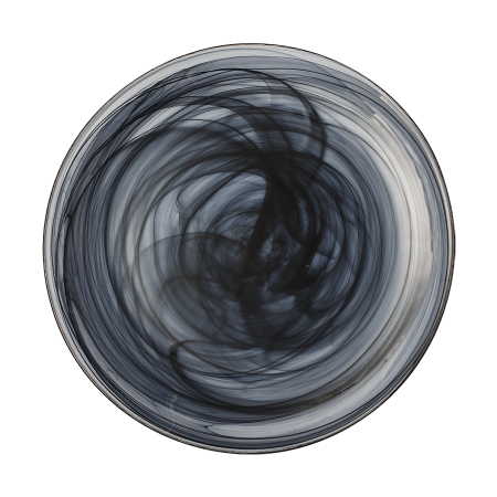 Plitev krožnik črn 28 cm - Elements Glass