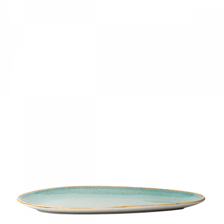Ovalni krožnik Sand tyrkysový 36 cm – Gaya