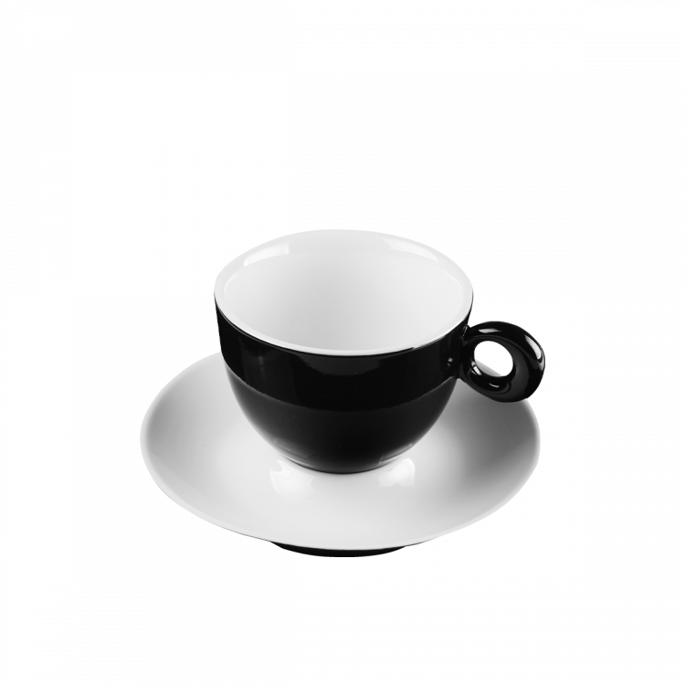 Kavna/Čajna skodelica RGB črna 200 ml