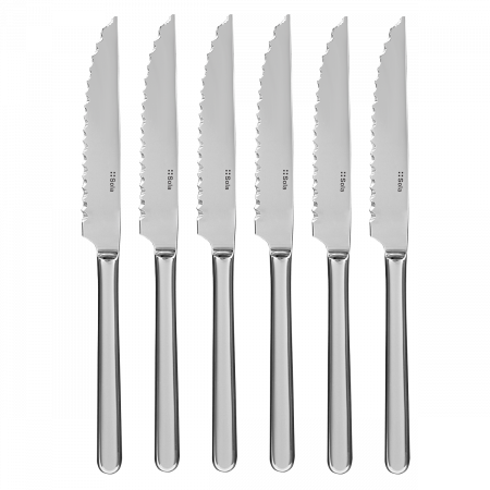 Noži za steak v srebrni magnetni škatli 6 kosov - Como