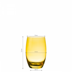 Kozarci Tumbler rumeni 460 ml, 6 kosov - Optima Glas Lunasol