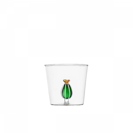 Kozarec s kaktusom s cvetom jantarske barve 350 ml