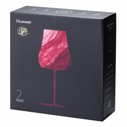 Kozarci za rdeče vino Bordeaux 530 ml komplet 2 kosov - Green Wave Platinum Line
