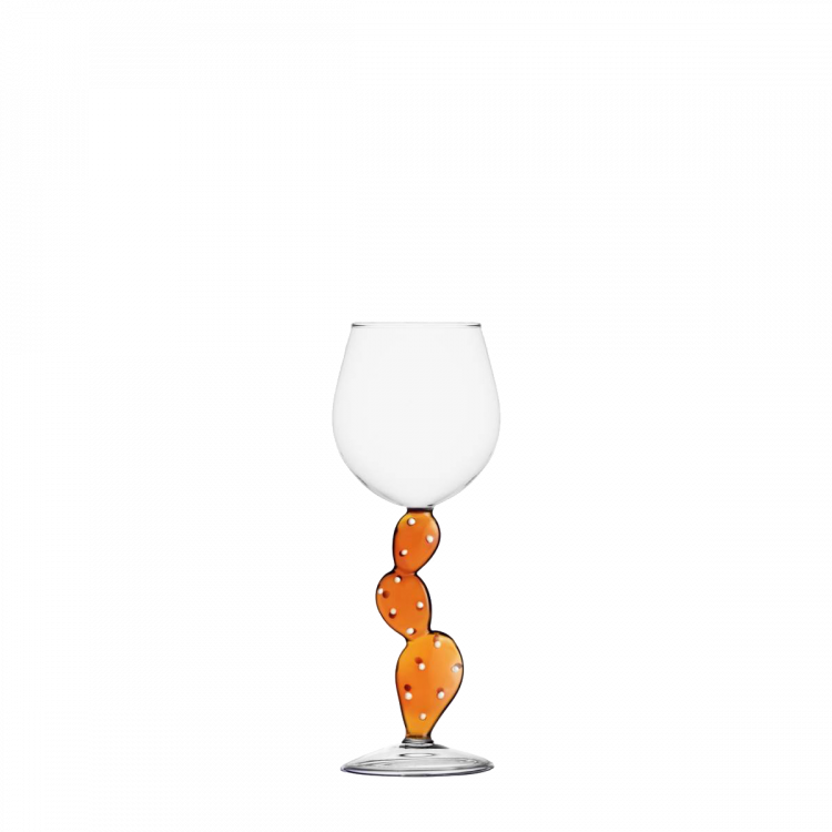 Kozarec za vino kaktus oranžne barve - Ichendorf