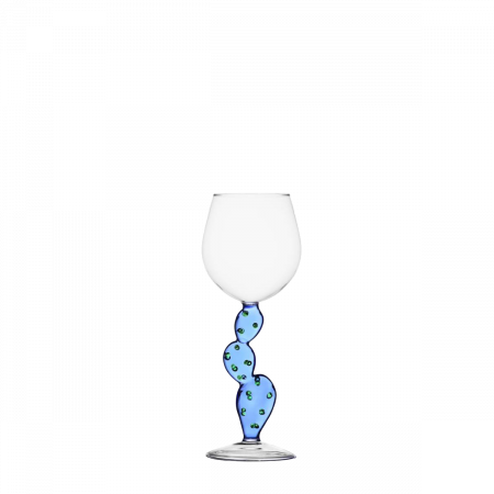 Kozarec za vino kaktus modre barve - Ichendorf