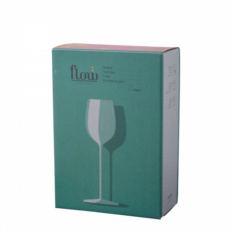 Kozarci za rdeče vino 450 ml komplet 2 kosov - FLOW Glas Platinum Line