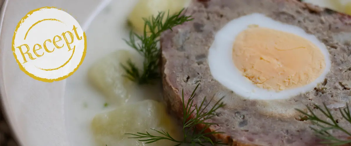 Krompirjeva omaka z najboljšo pečenko iz mletega mesa